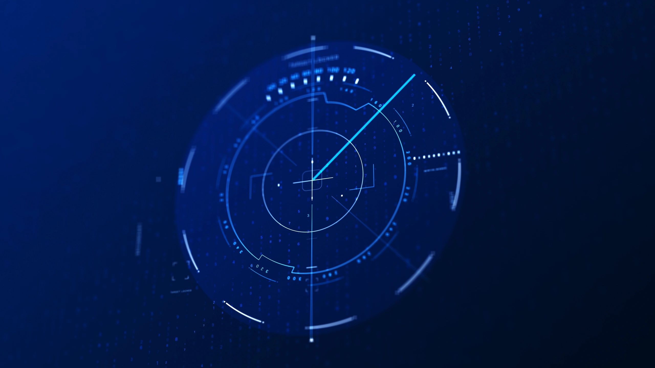 Weather radar display close-up